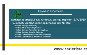 Σημαντική ανακοίνωση από το ΥΕΠΚΑ: Άναρτήθηκαν όλες οι αιτήσεις