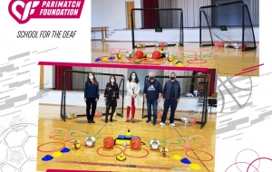 Δωρεά στη Σχολή Κωφών από το Parimatch Foundation