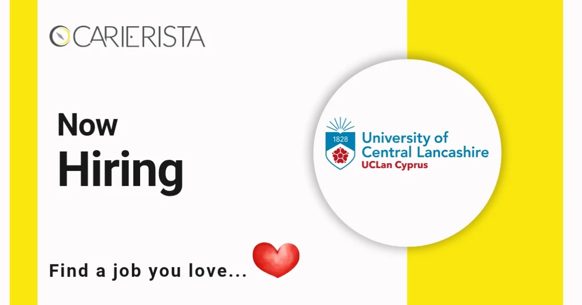 Personal Assistant/Administrative Assistant for the School of Sciences (Full Time) - &Lambda;ά&rho;&nu;&alpha;&kappa;&alpha; by UCLan Cyprus LTD