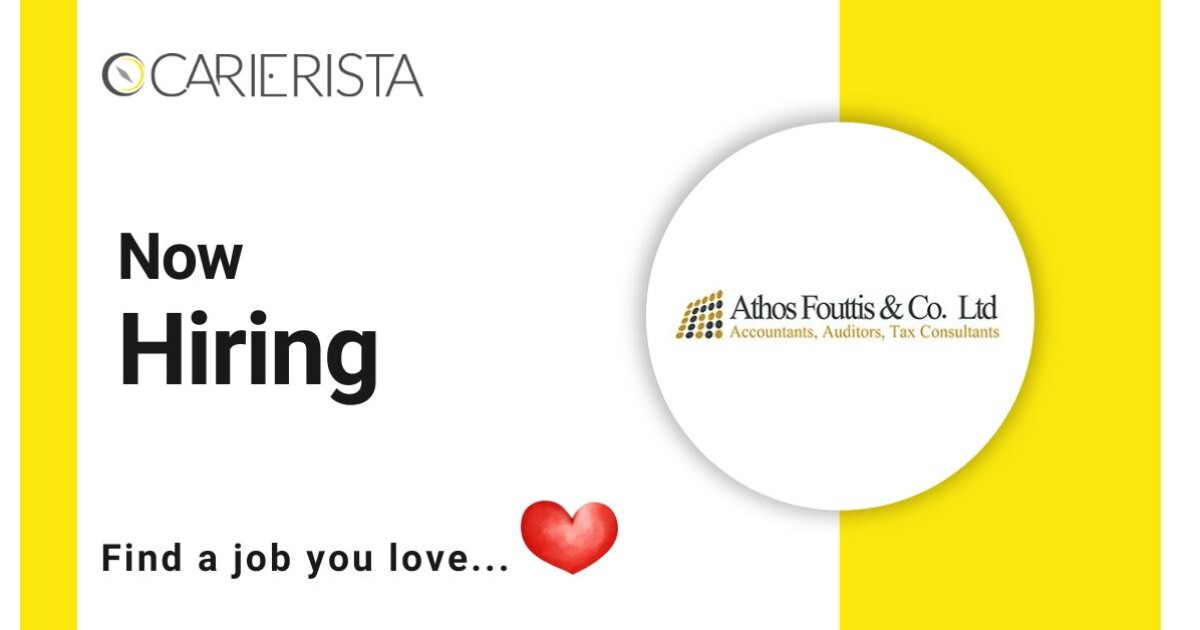 Junior Accountant - &Lambda;&epsilon;&mu;&epsilon;&sigma;ό&sigmaf; by ATHOS FOUTTIS CO LTD